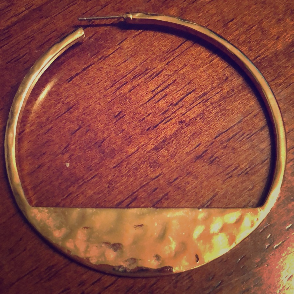 Gold hoop earrings